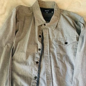 Long sleeve button down.